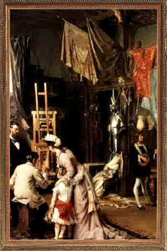 Visite à l&amp;#039;Atelier du peintre M.E. Wauters
