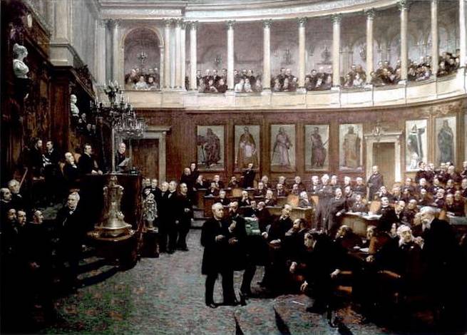 Le Sénat en réunion, 1880.